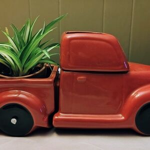 Red Ceramic Truck Electric Wax Melter/Planter